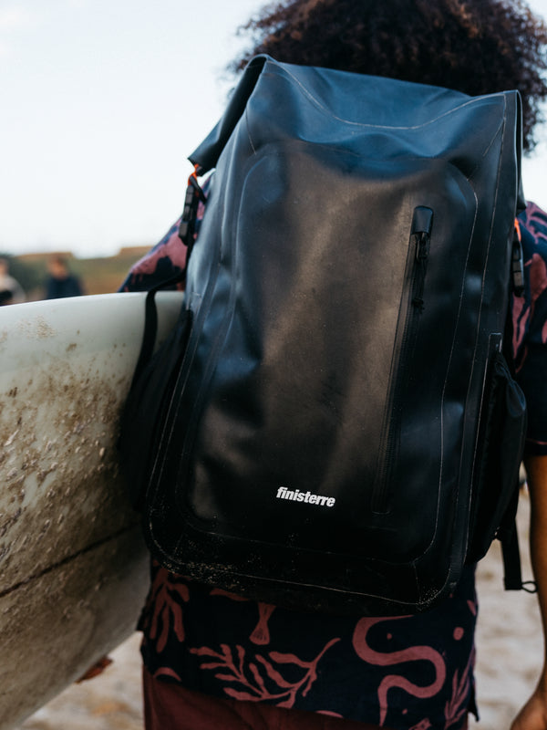 finisterre Drift 30L Waterproof Roll Top Backpack Black