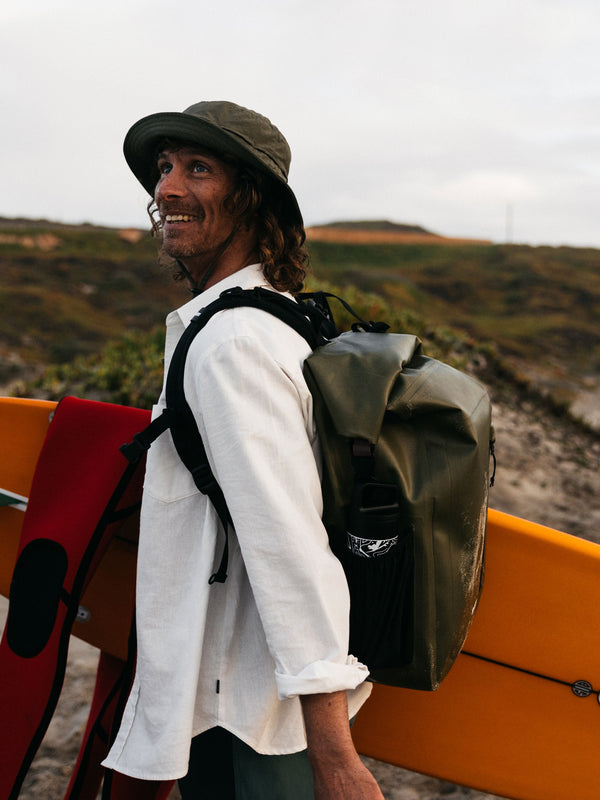 finisterre Drift 30L Waterproof Roll Top Backpack Olive