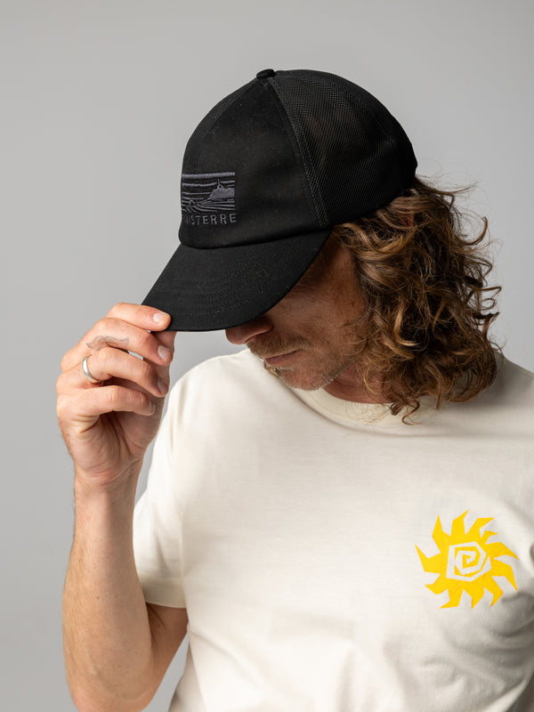 Finisterre Cape Low-Pro Trucker Cap Black