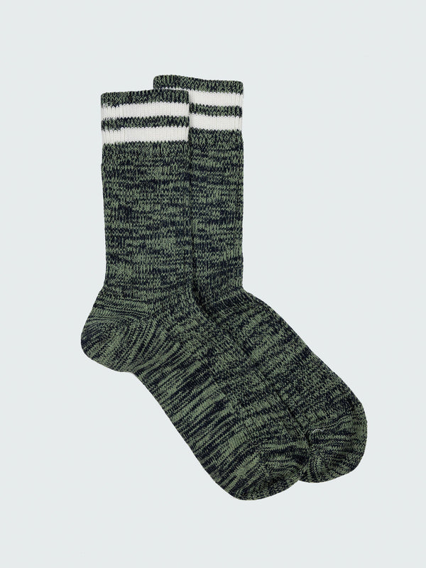 finisterre Fenten Sock Navy/Green/Ecru