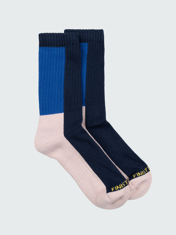 finisterre High Tide Sock Deep Blue/Pink Osmosis