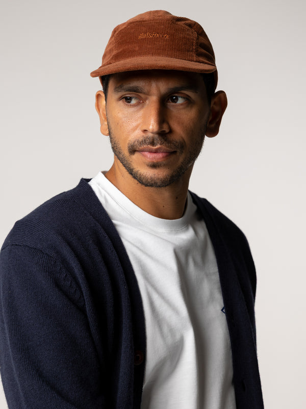 Finisterre Jetty Cord Logo Cap Pecan