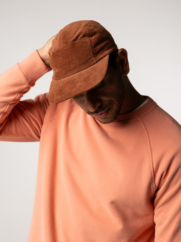 Finisterre Jetty Cord Logo Cap Pecan