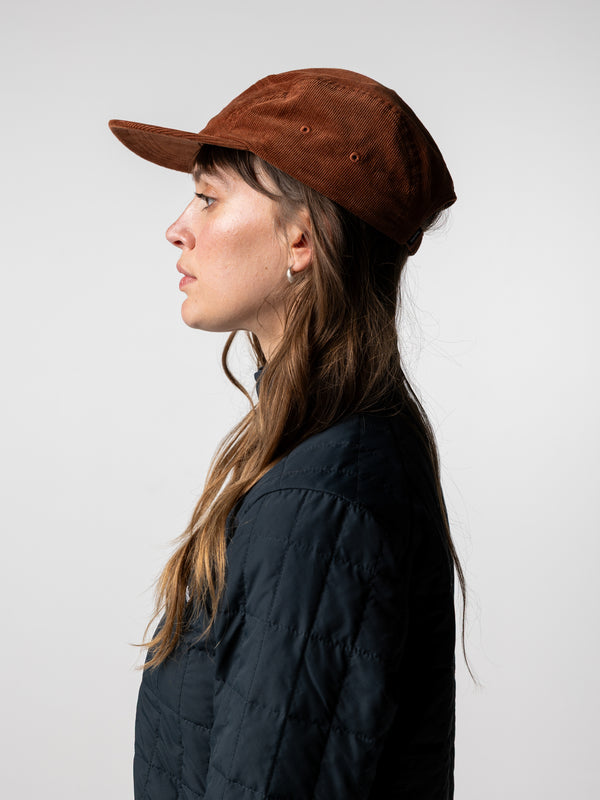 Finisterre Jetty Cord Logo Cap Pecan