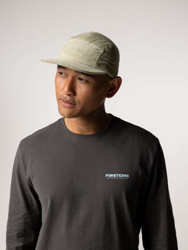 Finisterre Jetty Cord Logo Cap Shadow Green