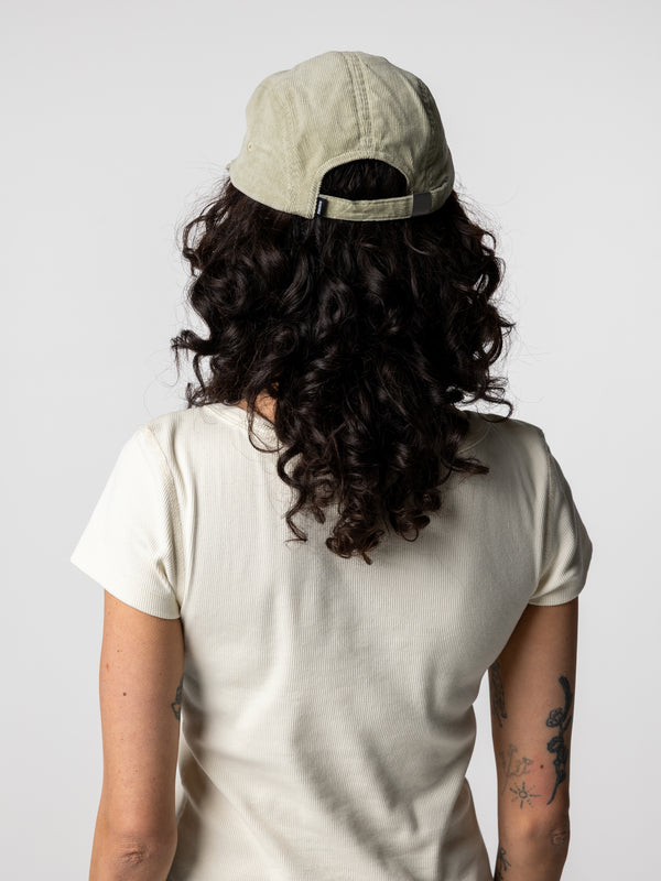 Finisterre Jetty Cord Logo Cap Shadow Green