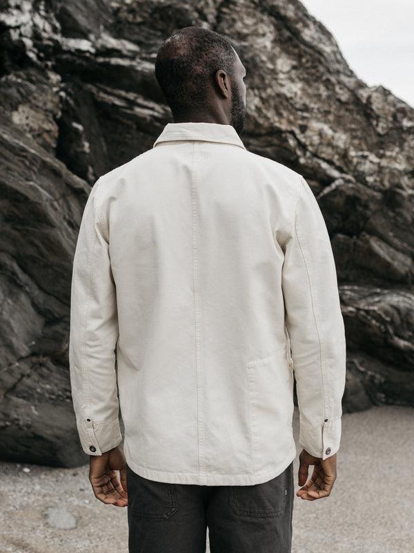Finisterre Men's Basset Chore Jacket Ecru