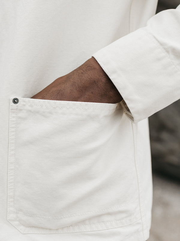 Finisterre Men's Basset Chore Jacket Ecru