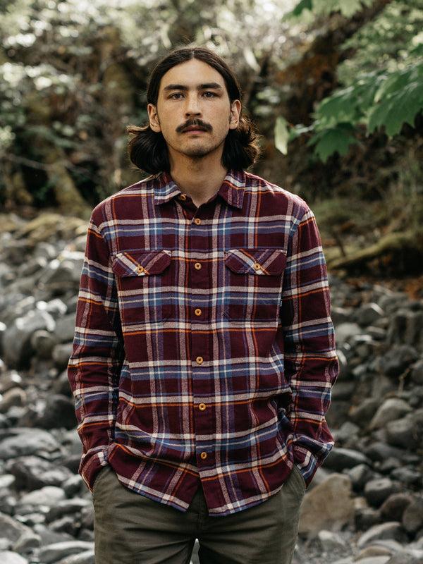 finisterre Men's Beardsmore Shirt Plum Check