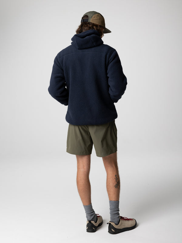 Finisterre Men's Bolster Fleece Hoodie Navy