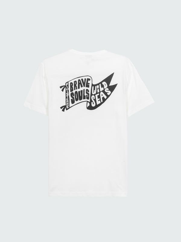 finisterre Men's Brave Flag T-Shirt White