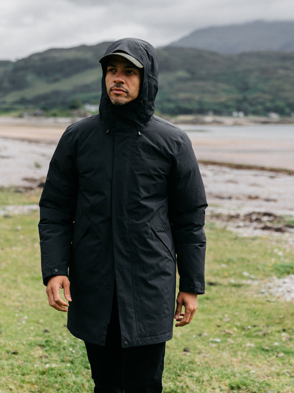 finisterre Men's Caelus Waterproof Parka Black