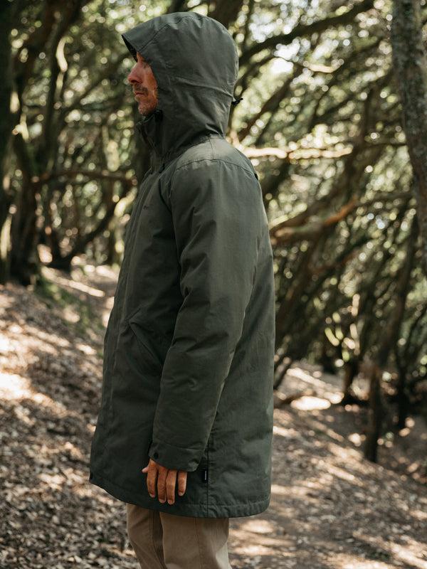 Finisterre Men's Caelus Waterproof Parka Olive