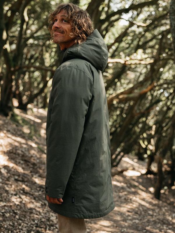 Finisterre Men's Caelus Waterproof Parka Olive