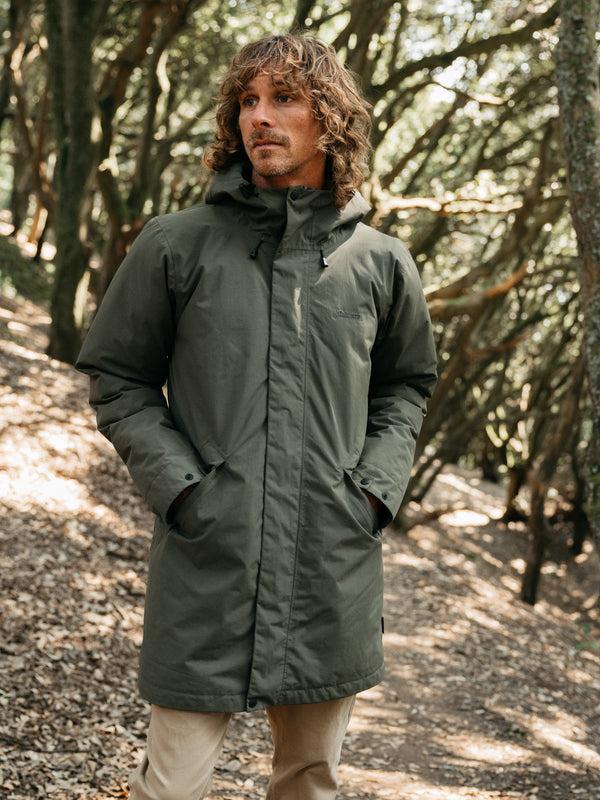 finisterre Men's Caelus Waterproof Parka Olive