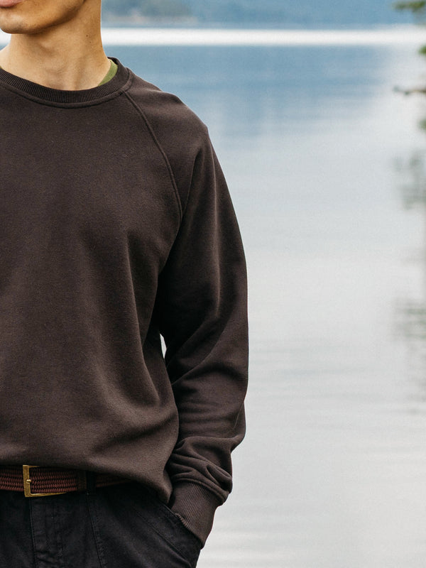 Finisterre Men's Coho Sweatshirt Burnt Umber