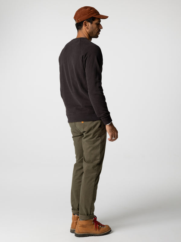 Finisterre Men's Coho Sweatshirt Burnt Umber