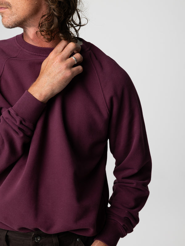 Finisterre Men's Coho Sweatshirt Plum