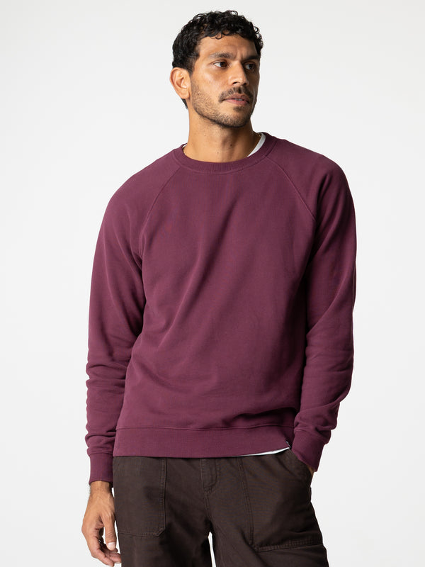 finisterre Men's Coho Sweatshirt Plum