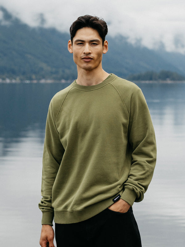 finisterre Men's Coho Sweatshirt Seagrass