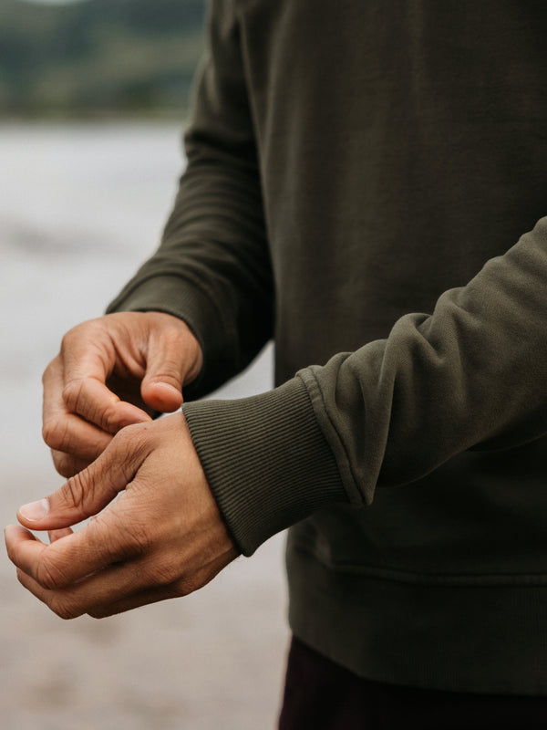 Finisterre Men's Coho Sweatshirt Timber Green