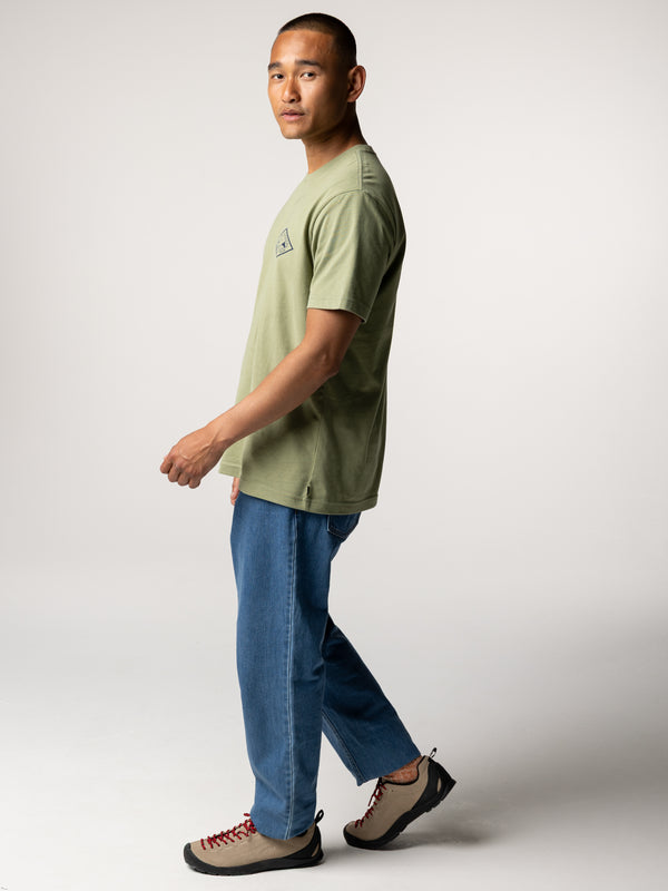 Finisterre Men's Diamond Logo T-Shirt Bayleaf