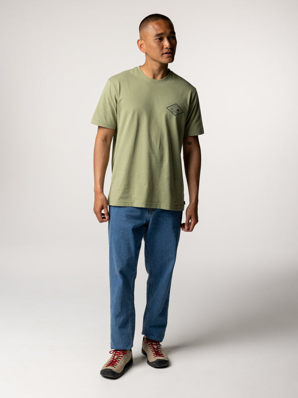 finisterre Men's Diamond Logo T-Shirt Bayleaf