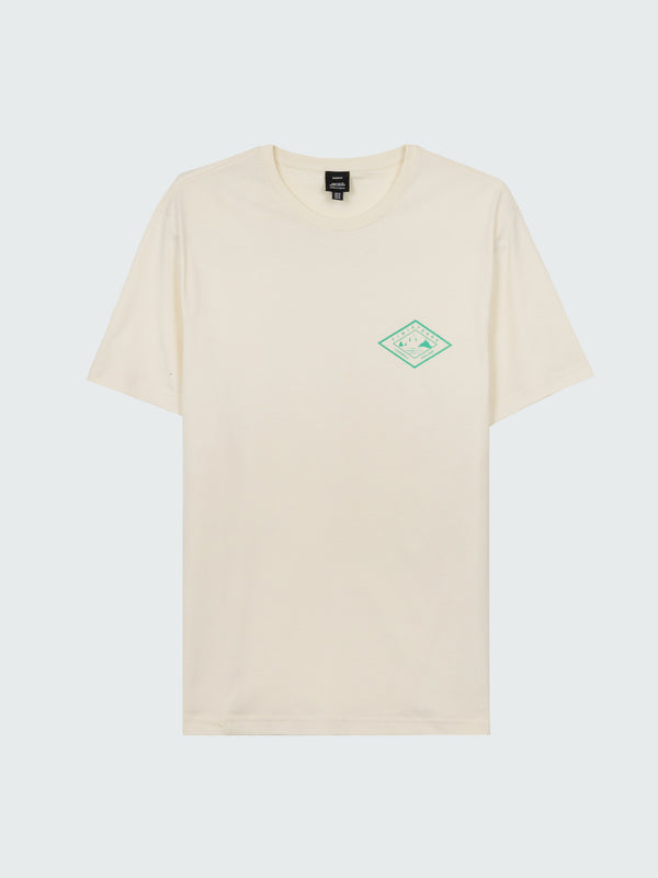 Finisterre Men's Diamond Logo T-Shirt Ecru