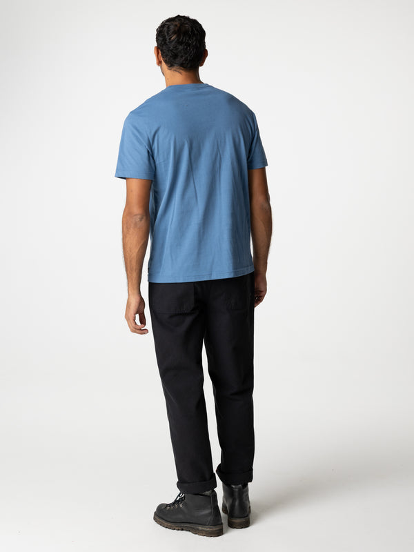Finisterre Men's Diamond Logo T-Shirt Horizon Blue