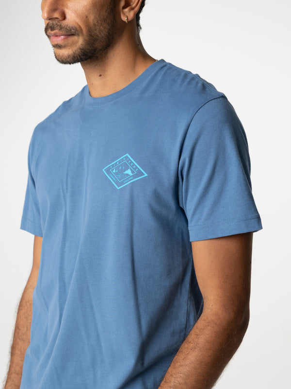 finisterre Men's Diamond Logo T-Shirt Horizon Blue