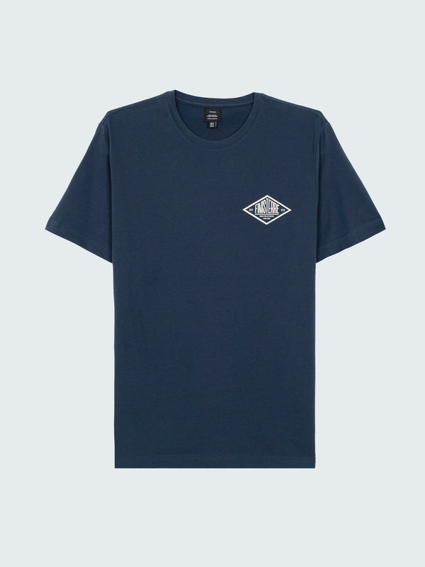 Finisterre Men's Diamond Type T-Shirt Navy