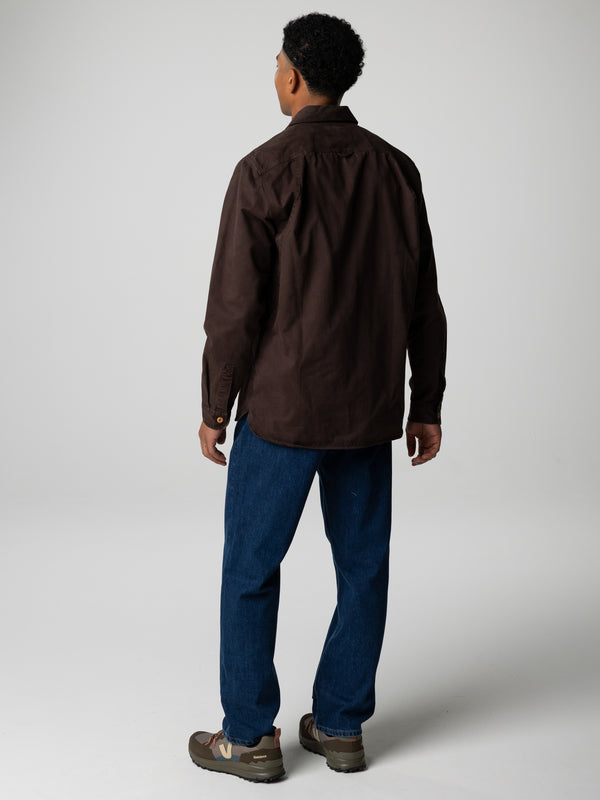 Finisterre Men's Eddystone Shirt Burnt Umber