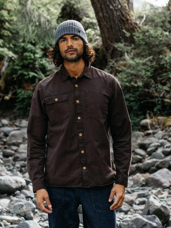 finisterre Men's Eddystone Shirt Burnt Umber