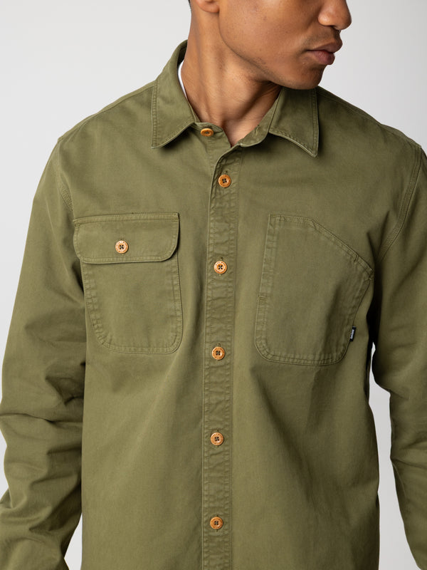 Finisterre Men's Eddystone Shirt Seagrass
