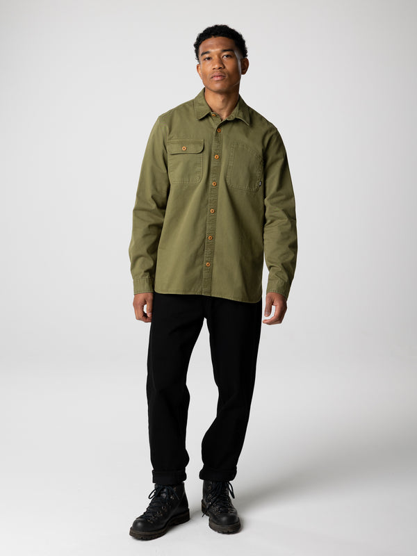 Finisterre Men's Eddystone Shirt Seagrass