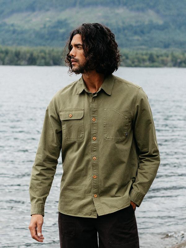 finisterre Men's Eddystone Shirt Seagrass