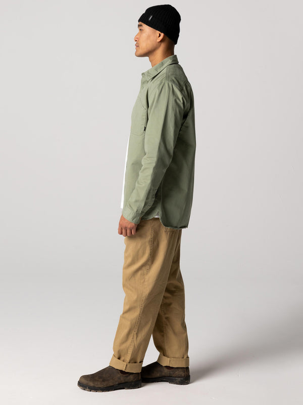 Finisterre Men's Eddystone Shirt Wild Sage