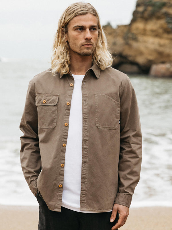 finisterre Men's Eddystone Shirt Woodsmoke