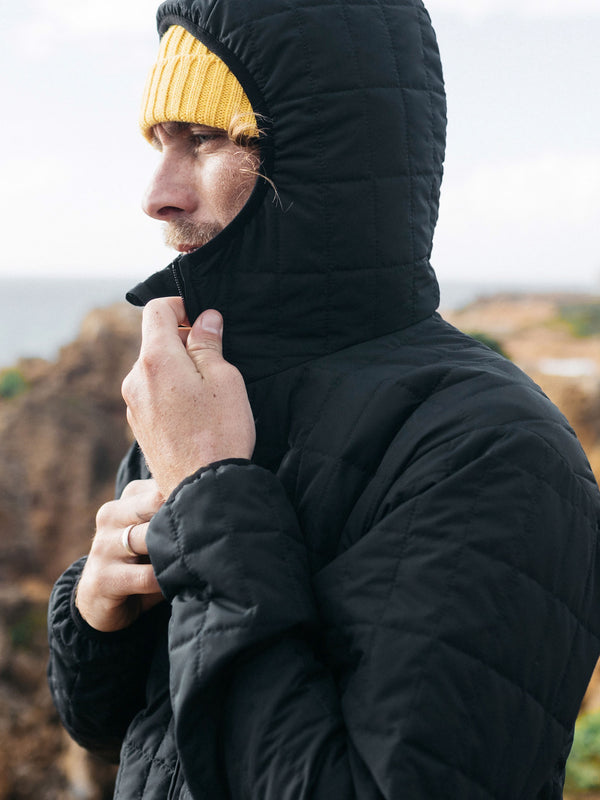 Finisterre Men's Firecrest Hooded Jacket Black