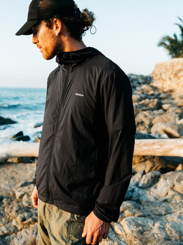 Finisterre Men's Forecast Windcheater Jacket Black