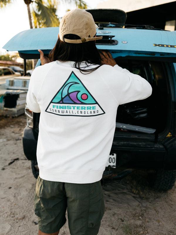 finisterre Men's Future Wave Coho Sweatshirt Ecru