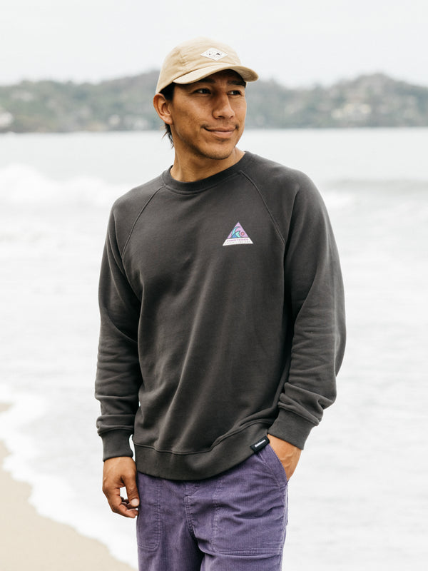 Finisterre Men's Future Wave Coho Sweatshirt Raven