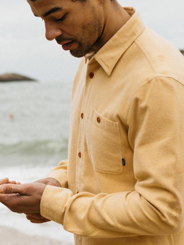 Finisterre Men's Gylly Shirt Sun Glow
