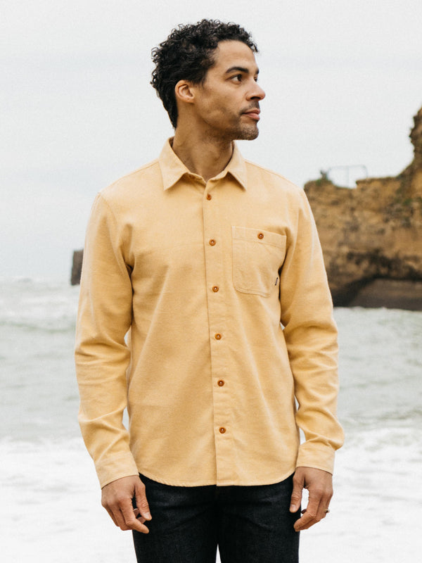 finisterre Men's Gylly Shirt Sun Glow