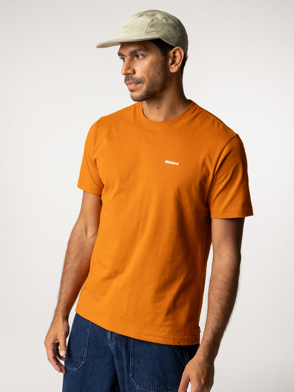Finisterre Men's Harlyn Logo T-Shirt Copper