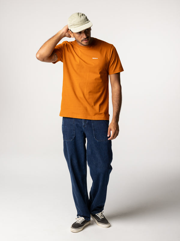 Finisterre Men's Harlyn Logo T-Shirt Copper