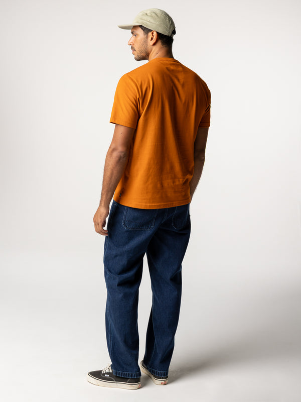 Finisterre Men's Harlyn Logo T-Shirt Copper