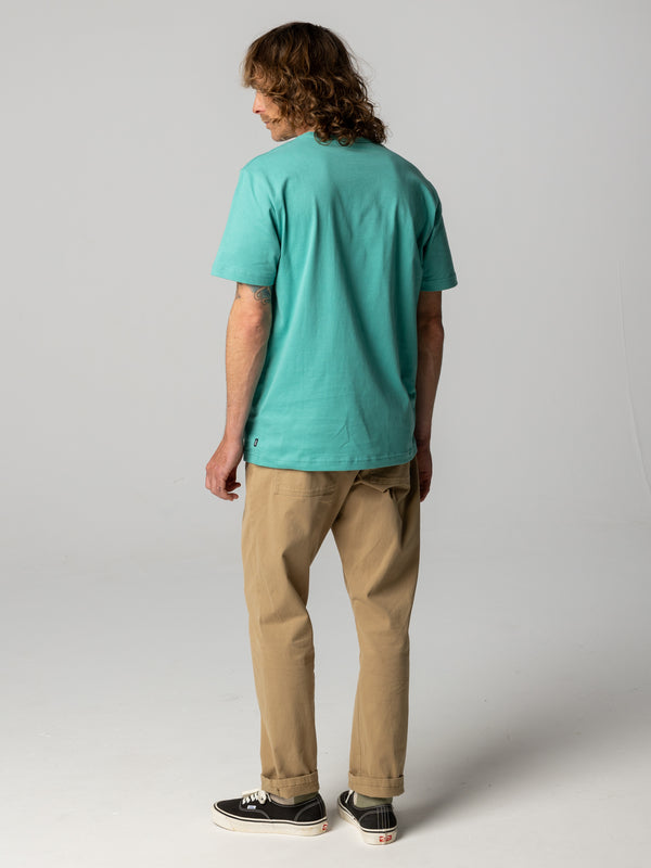 Finisterre Men's Harlyn Logo T-Shirt Emerald