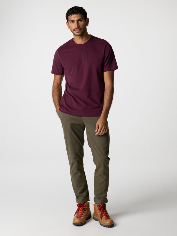 Finisterre Men's Harlyn T-Shirt Plum