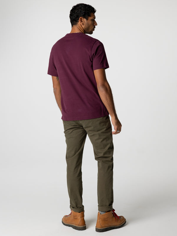 Finisterre Men's Harlyn T-Shirt Plum